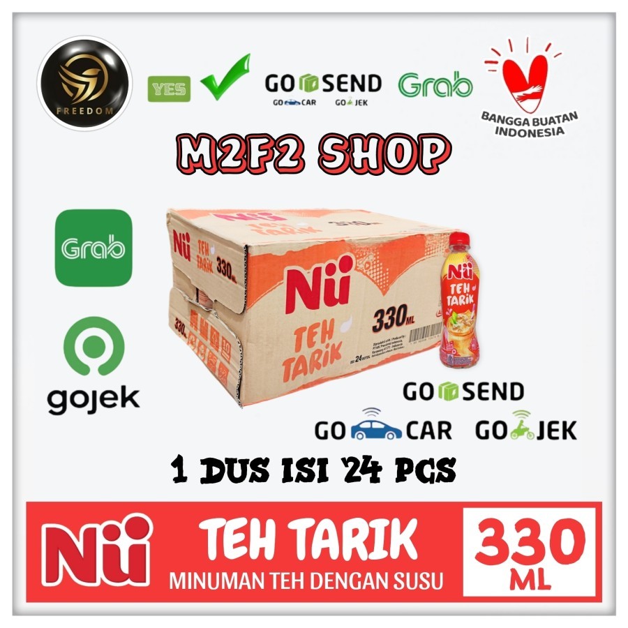 

NU Milk Tea | Teh Tarik Rasa Susu Botol Pet - 330 ml Kemasan Karton (Khusus Bluebird/Gosend/Grab)