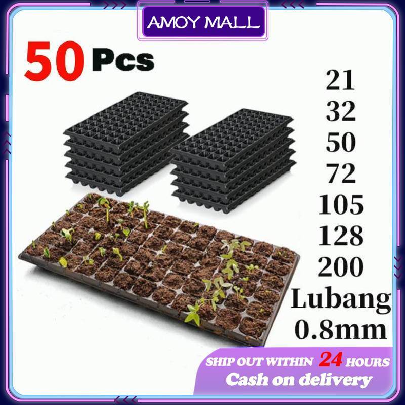 50 Pcs Pot Tray Semai Bibit Benih 0.8mm/ Pot Bibit Untuk Kecambah Kelapa Sawit Cabai / Seedling Pot 