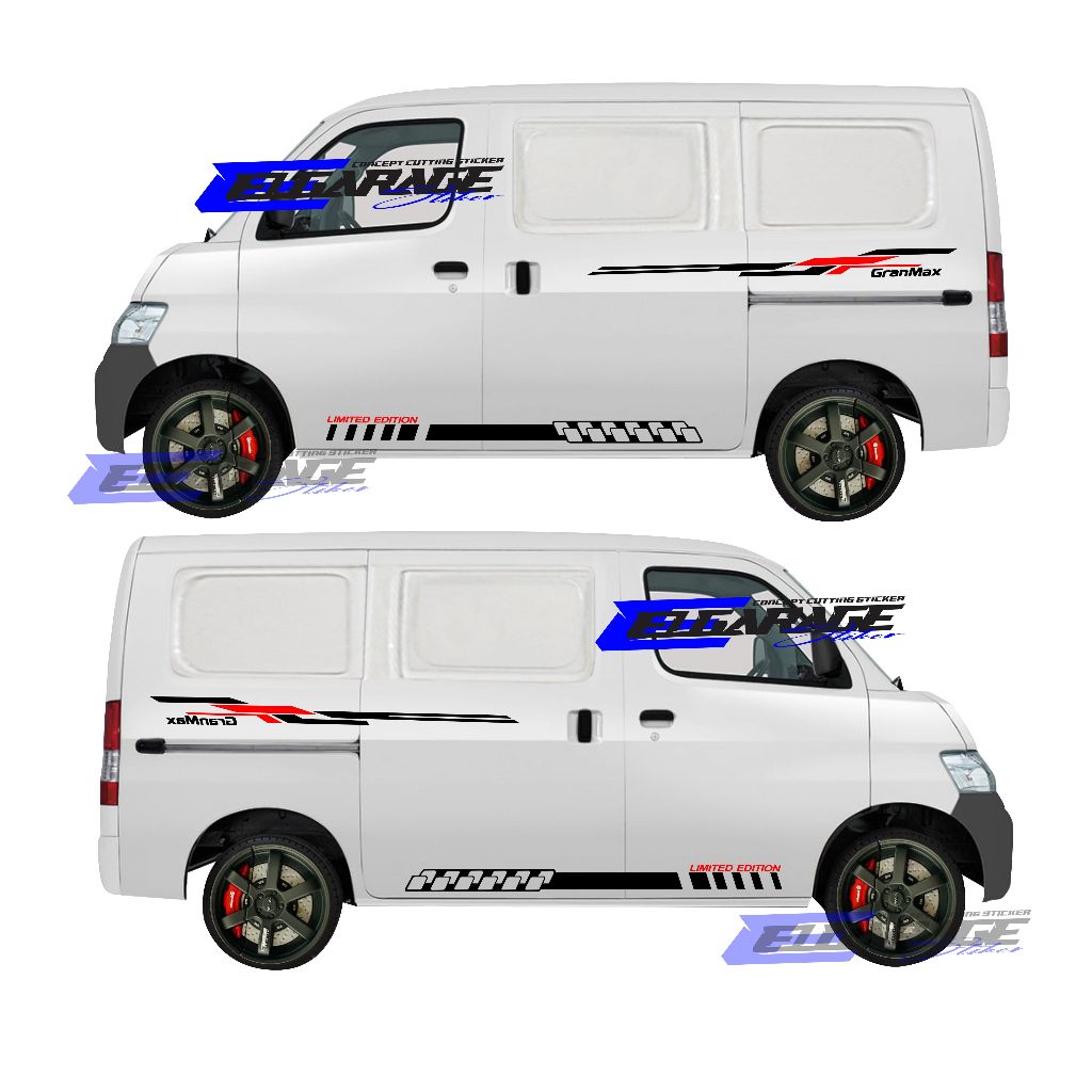 sticker sticker mobil grand max cutting variasi body samping mobil grand max terbaru