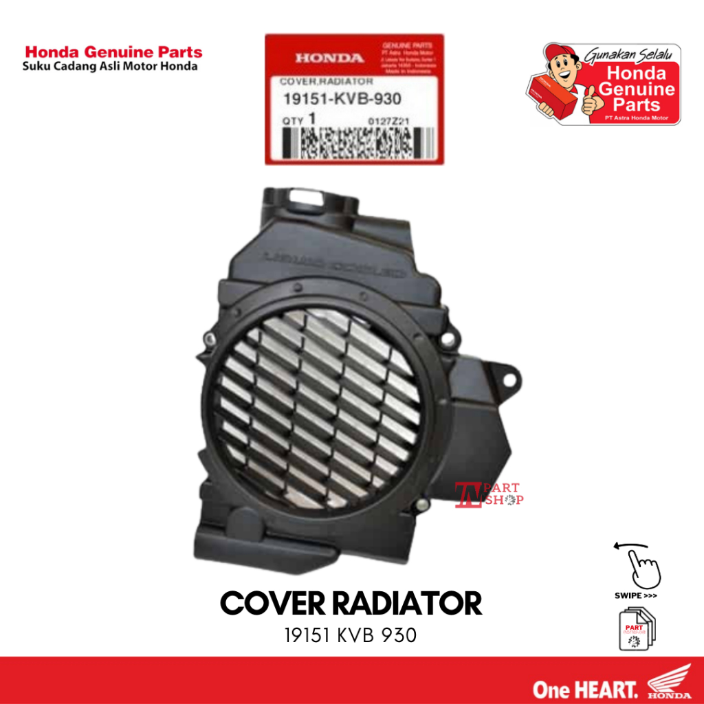 Cover Radiator (Cover Penutup Radiator) - Vario 110 CW / 19151-KVB-930