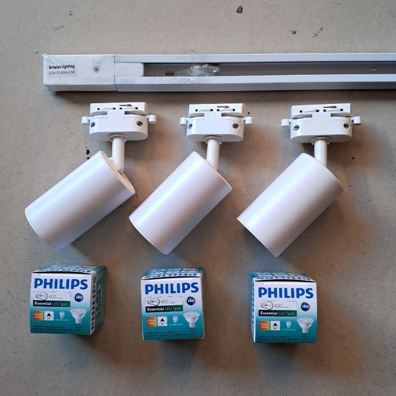 lampu rel track LED PHILIPS MODEL BARU MINIMALIS