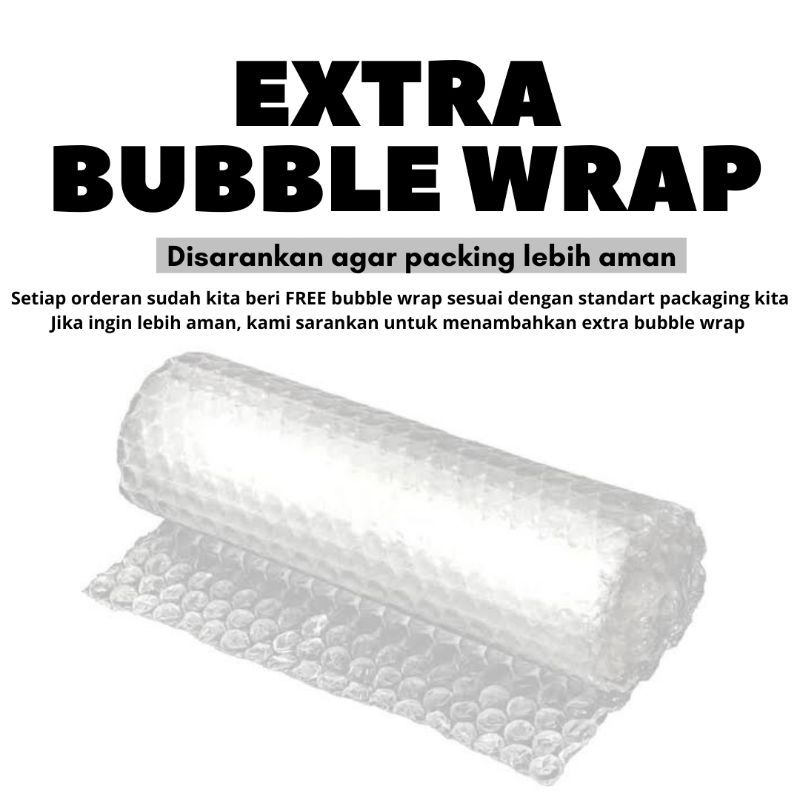 

Extra Bubble Wrap Untuk Barang Mudah Pecah Belah