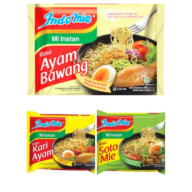 

INDOMIE KUAH AYAM BAWANG/KARI/SOTO