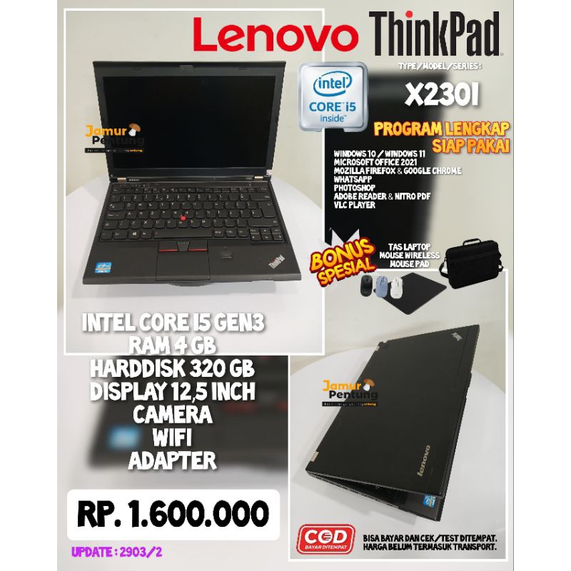 Laptop Lenovo ThinkPad X230i, Intel Core i5