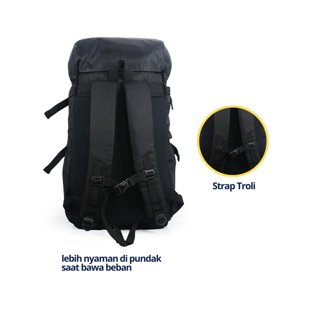 GARANSI YMG I Tas Ransel Outdoor Pria 40 liter Travel Bag