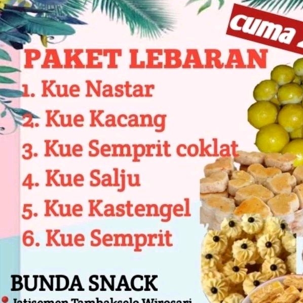 

PAKET 6 TOPLES 250 GRAM ISI MEJA , KUE CEMILAN MURAH MERIAH FRESSS LANGSUNG DIBUAT