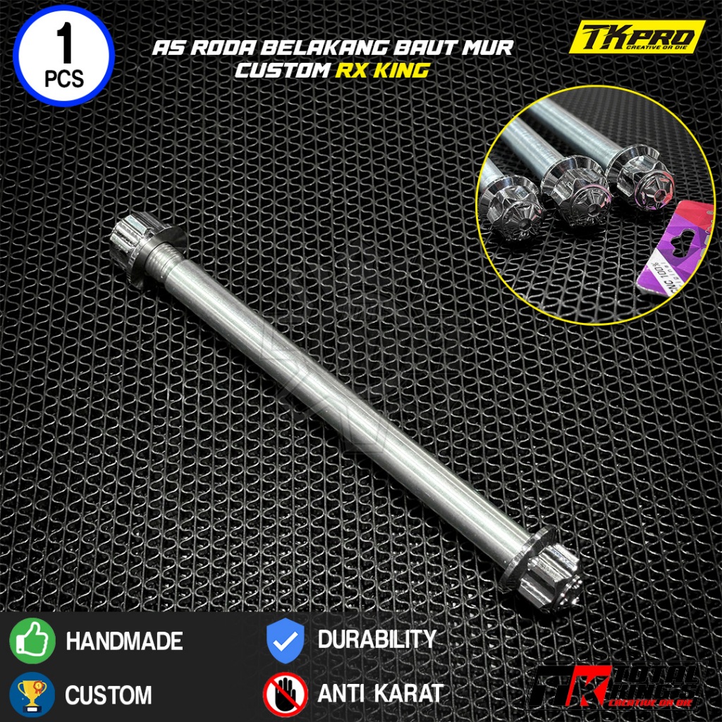 AS BAUT MUR PROBOLT MODEL BINTANG RODA BELAKANG RX KING RXKING