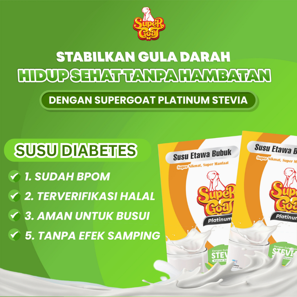 

Susu Kambing Etawa Platinum Stevia - Supergoat
