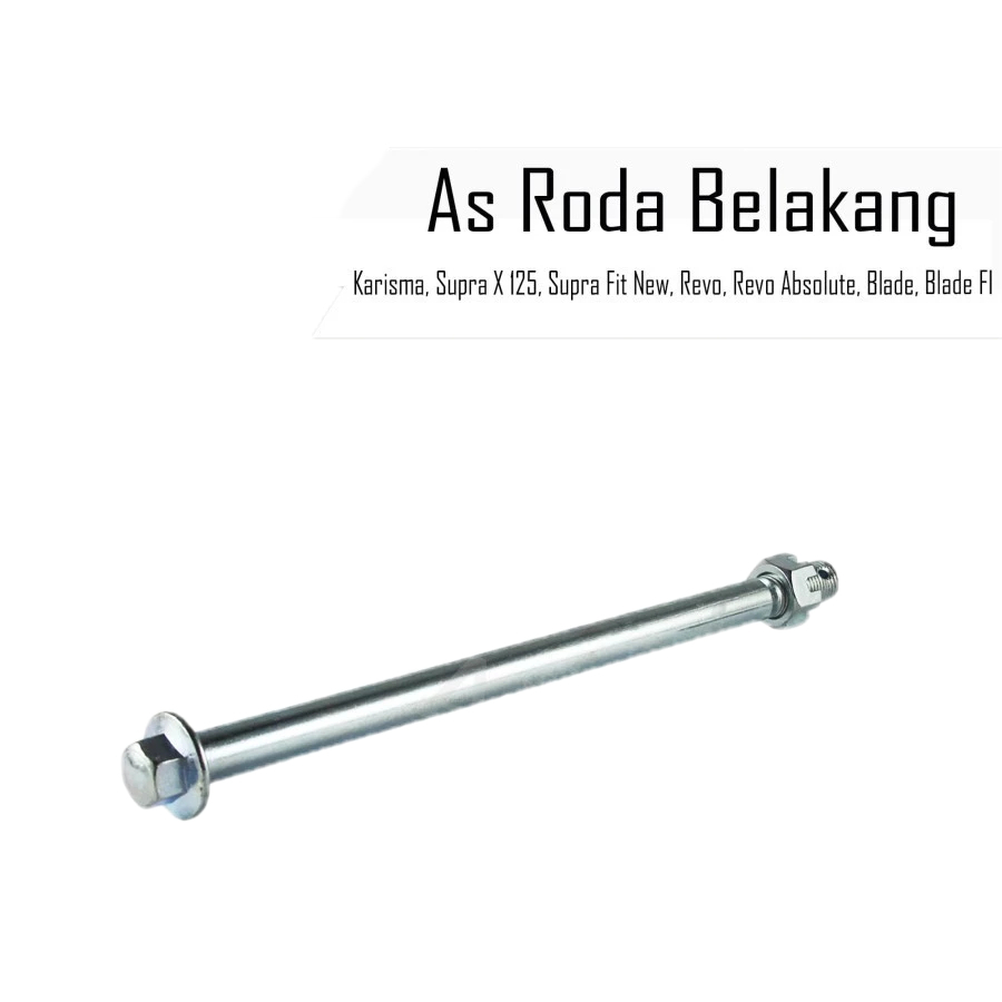[RNDOM] AS RODA BELAKANG SUPRA X 125 KARBU / HELM IN FI / FIT NEW - KARISMA / KIRANA - REVO 100 LAMA