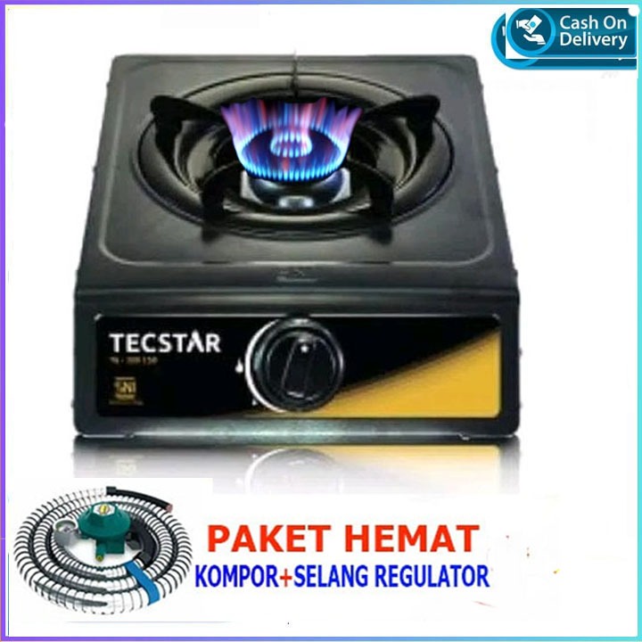 Kompor Gas 1 Tungku TECSTAR Kompor Gas 1 Tungku Tecstar free selang regulator SNI