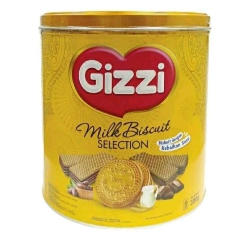 

Gizzi Milk Biscuit Selection 240g. Biscuit Kaleng