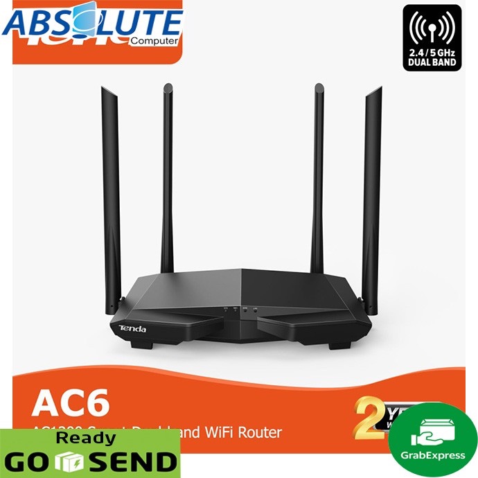 Tenda AC6 5Ghz Router Wireless Dual 2.4G AC1200 Original AC 6 AC 1200