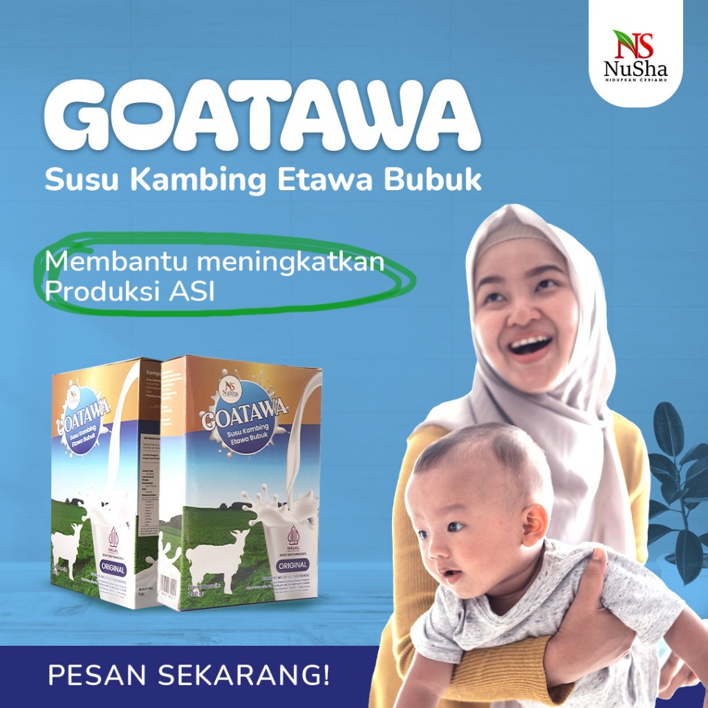 

GOATAWA: Susu Kambing Etawa Bubuk Susu Kambing Anak & Dewasa isi 200 gram