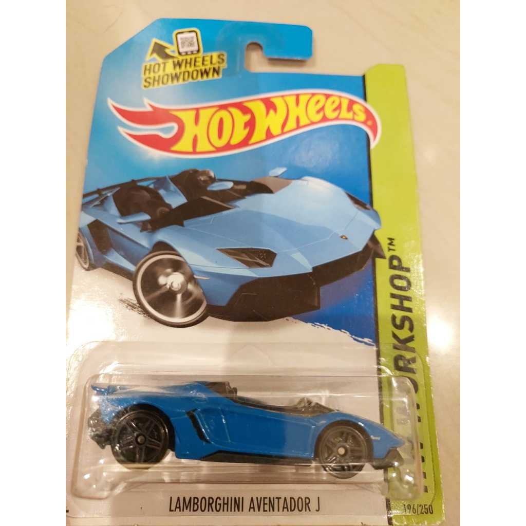 Hot Wheels Lamborghini Aventador J Blue MOC