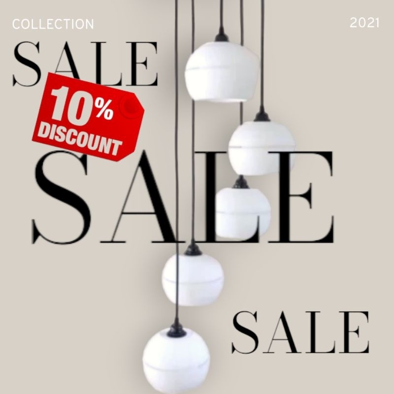 Lampu gantung/lampu hias Ruang Tamu isi 5