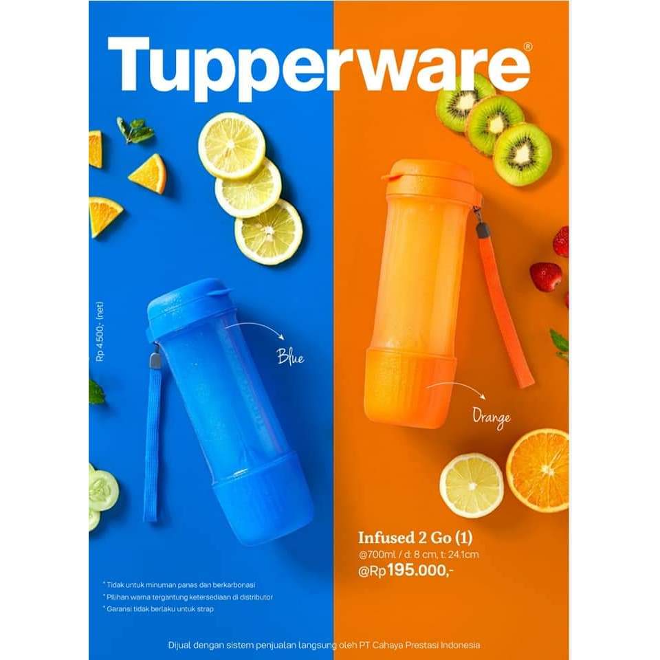 Tupperware Infused Water Bottle Botol Minum Infus Water Tupperware