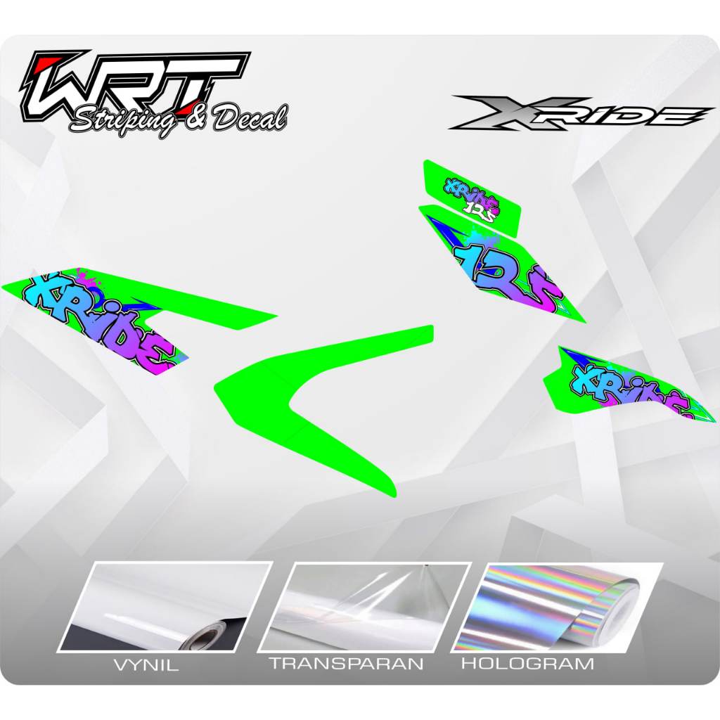 Striping XRIDE 125-Stiker Decal XRIDE New 125 Grafity