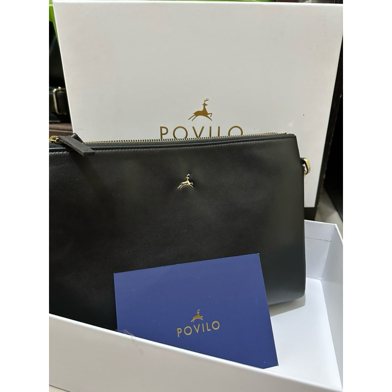 Povilo Milan Sling Bag - Black Preloved