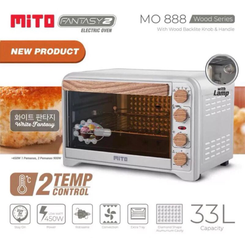 OVEN MITO MO 888 FANTASY 33 LITER - MITO MO 888 - OVEN MITO 33 LITER - PEMANGGANG MITO MO 888 - OVEN