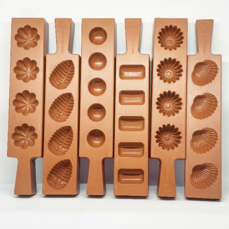 Cetakan nastar ketok ketuk plastik kue kering loyang nastar daun bulat kotak kerang malaysia