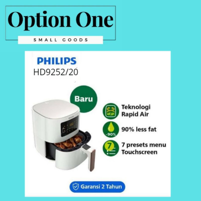 Philips Air Fryer Spectre HD9252/20 Digital AirFryer HD9252 Putih