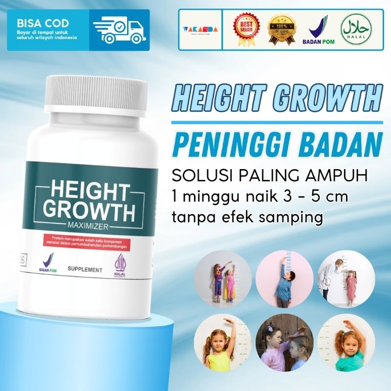 (TERBARU) HEIGHT GROWTH Suplemen Peninggi Badan Ampuh