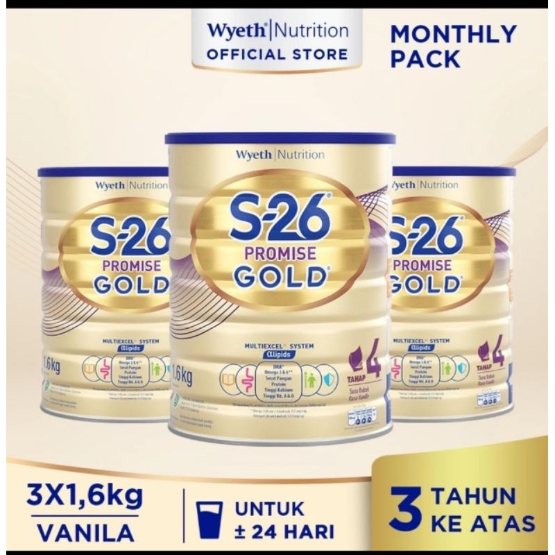 s 26 promise gold tahap 4 vanila susu pertumbuhan anak