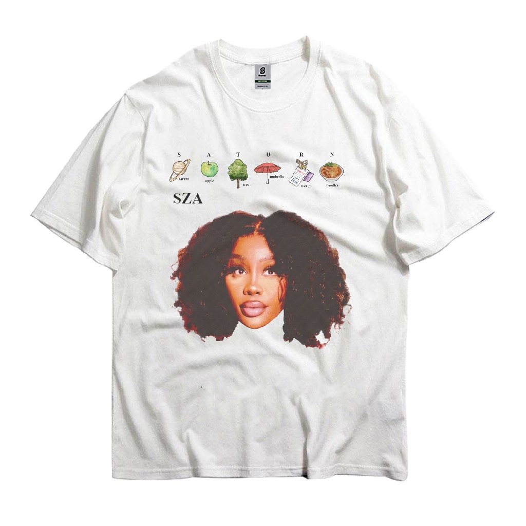 KAOS SZA SATURN VINTAGE STYLE T-SHIRT OVERSIZE TEE