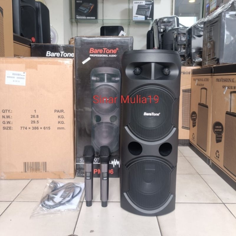 Speaker Aktif Portable BareTone PM206 Original