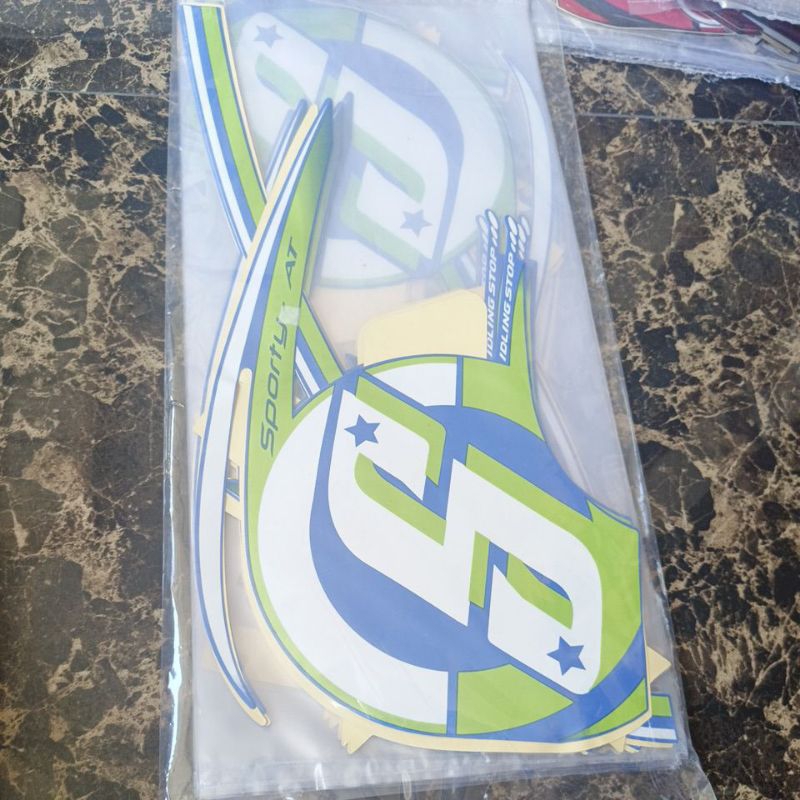 striping stiker Les body Honda Scoopy 2015 2016 biru bahan bagus grade ORI
