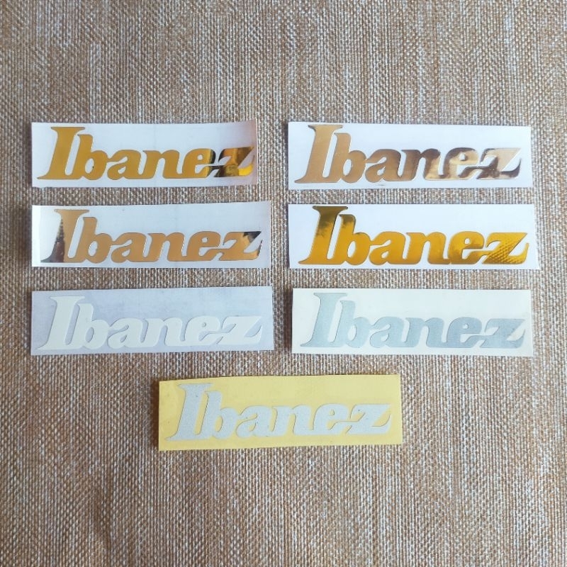 Decal Stiker Cutting Ibanez Neck Gitar