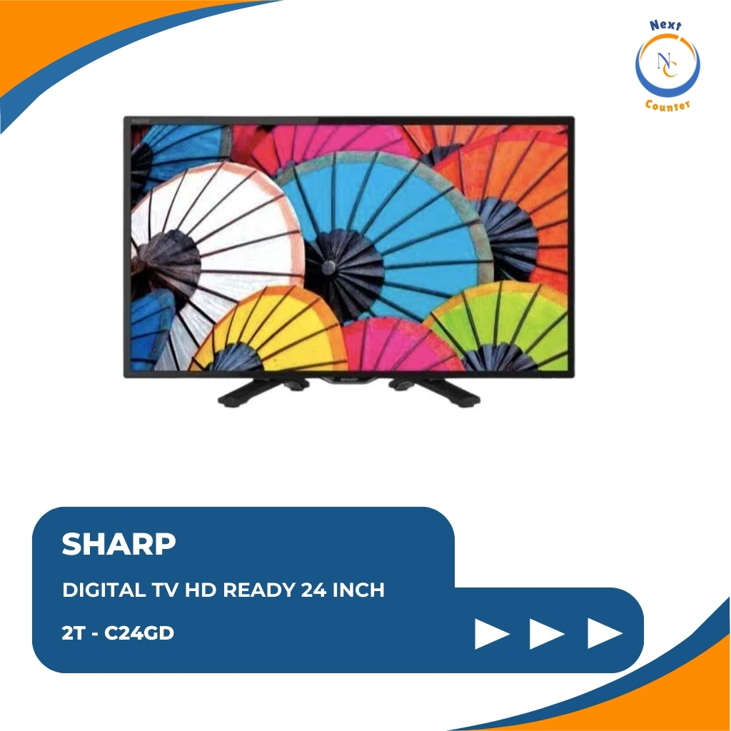 SHARP TV LED 24 inch AQUOS HD Digital TV LC-C24DG 24DC/DD