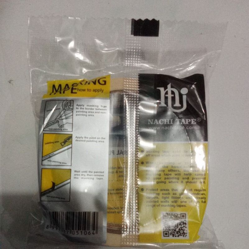 

ISOLASI KERTAS /MASKING TAPE UKURAN 1 INCH MERK NACHI