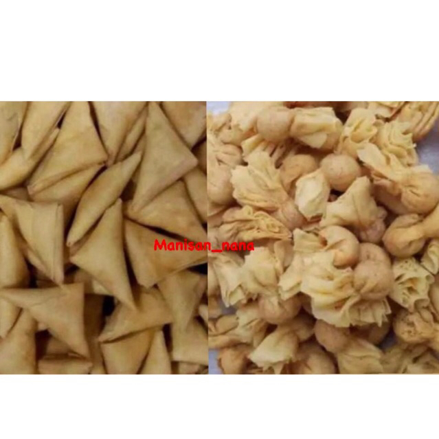 

EKADO / PANGSIT AYAM / SAMOSA ( 500gram )