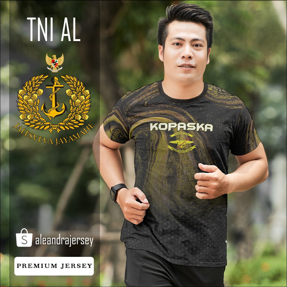 Baju Kaos Jersey TNI AL 112 FullPrint Printing Custom Premium