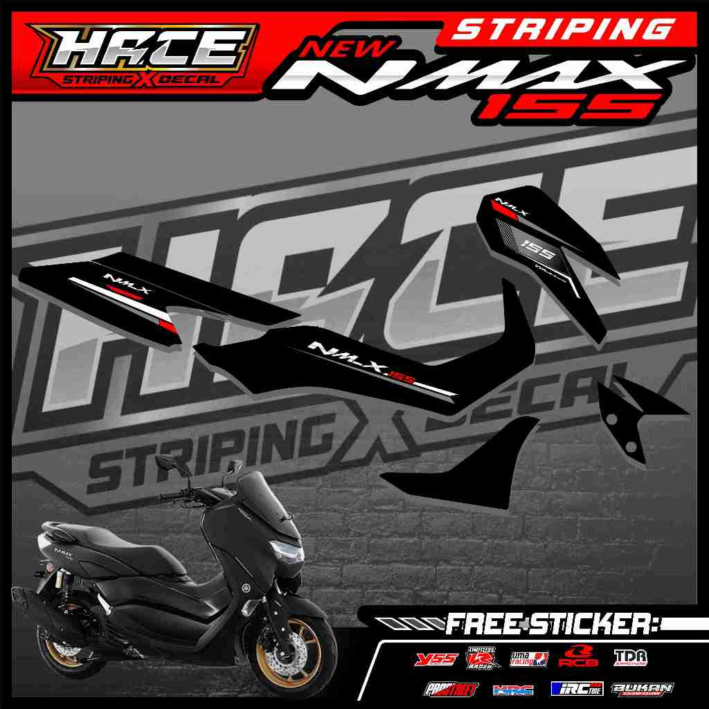 309 STRIPING STICKER NEW NMAX 155 - STRIPING STICKER NEW NMAX 155 ABSTRAK LIST SIMPLE