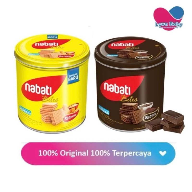 

NABATI WAFER KALENG COKLAT/KEJU 300gr + Packing duss tebal