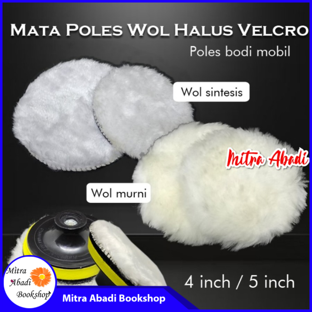 Mata Pad Wol Halus Poles Gerinda Velcro Polishing Mobil