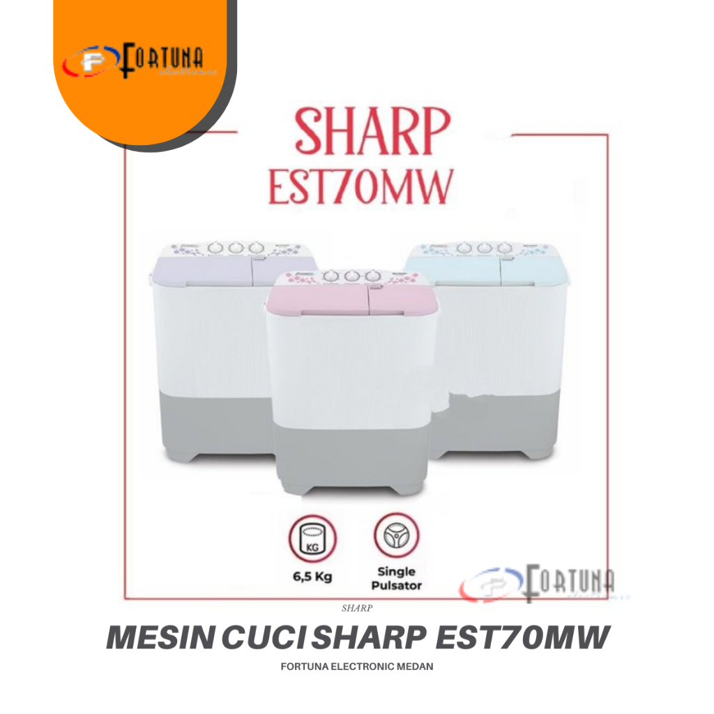 MESIN CUCI SHARP 2 TABUNG 7kg  70MW / 8kg 80MW / 9kg  90MW MEDAN ONLY