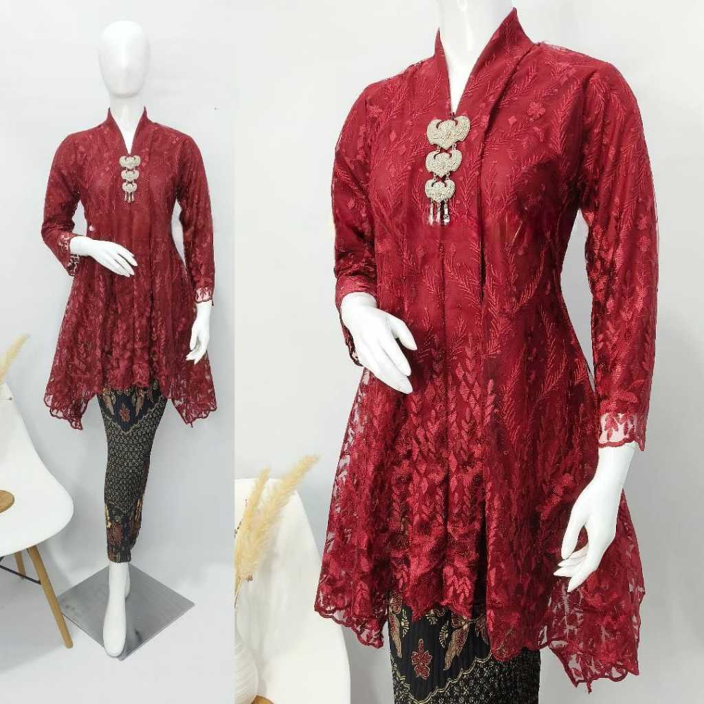 Ready Kebaya Kartini Waka Modern//Baju Kebaya Modern/Kebaya Pesta dan Wisuda/Kebaya Anak Muda