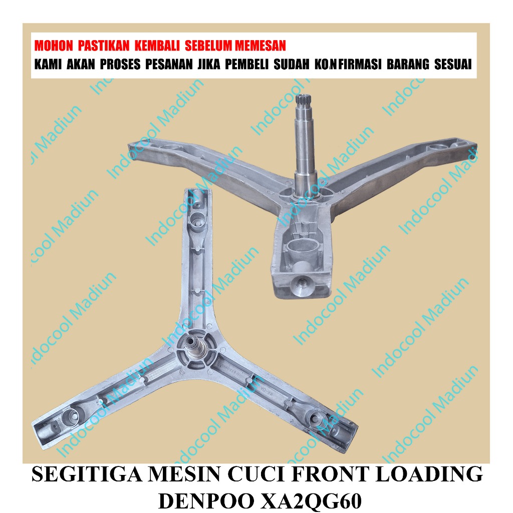 SG51 SPIDER MESIN CUCI/BALING-BALING/SEGITIGA MESIN CUCI FRONT LOADING DENPOO XA2QG60