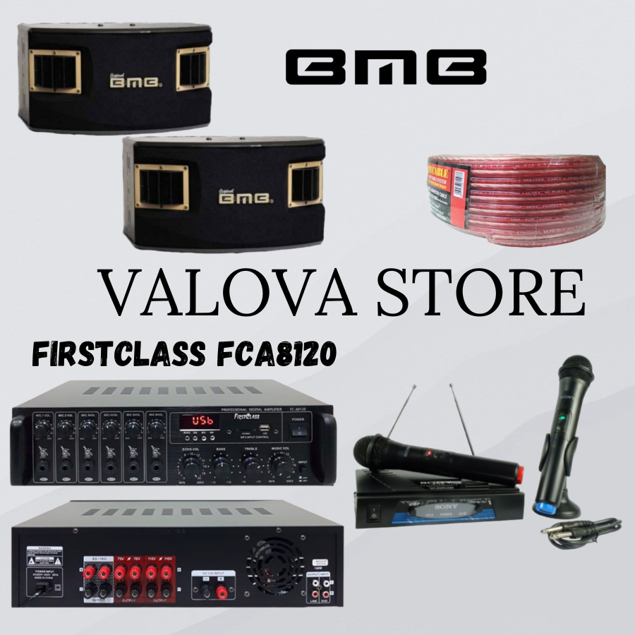 Paket karaoke 8 bmb cs262v mk iii + ampli Firstclass Fca8120 Paket Karaoke BMB Original
