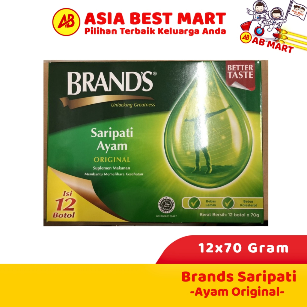 

Brands Saripati Ayam Original 12 Botol @ 70 G (Khusus Gosend/Grab)