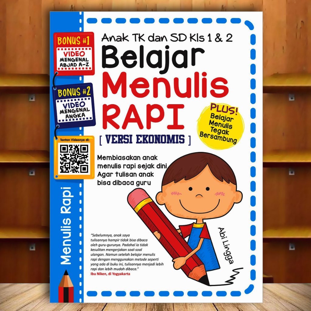 BUKU ANAK BELAJAR MENULIS RAPI