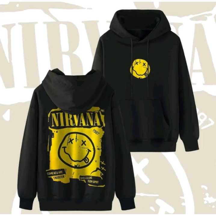 JAKET NIRVANA JAKET HOODIE NIRVANA JAKET BAND METAL NIRVANA