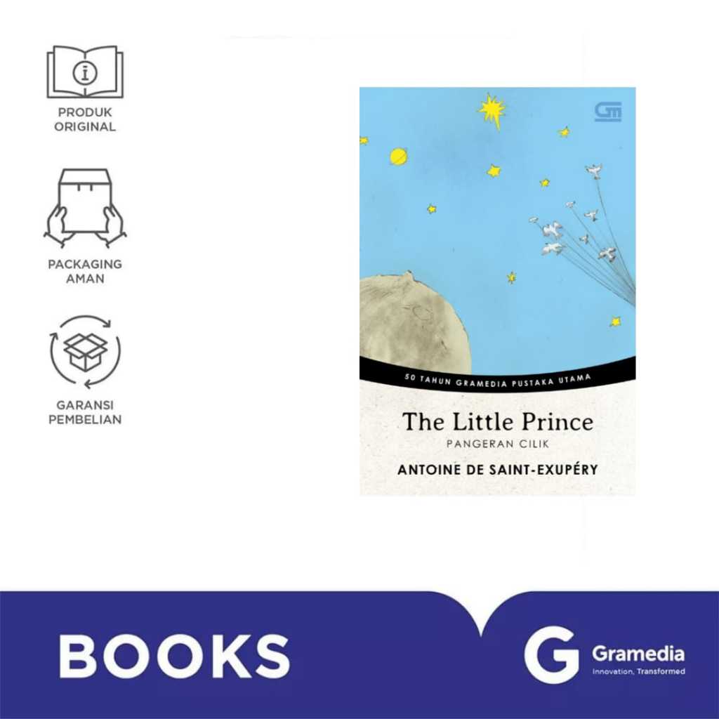 Gramedia Gandaria - Pangeran Cilik (The Little Prince) (Edisi Cover Spesial HUT GPU 50 Tahun) ( Anto