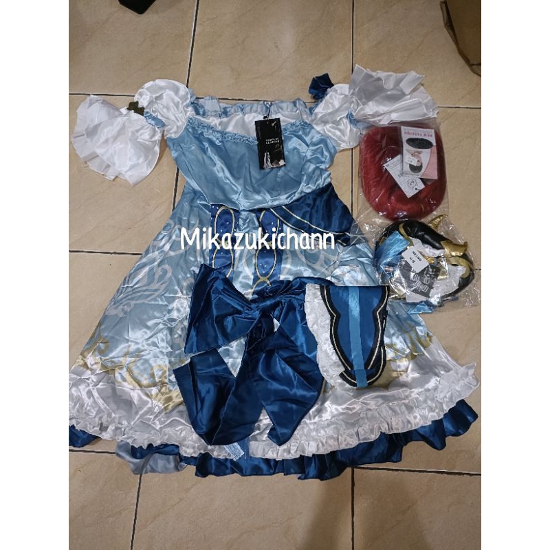 ( READY STOK ) Costume Set Nilou Maid Genshi Impact Kostume Anime Cosplay NEW