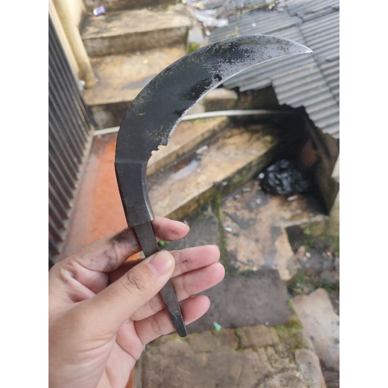 pisau mentahan kerambit tajam 2 sisi