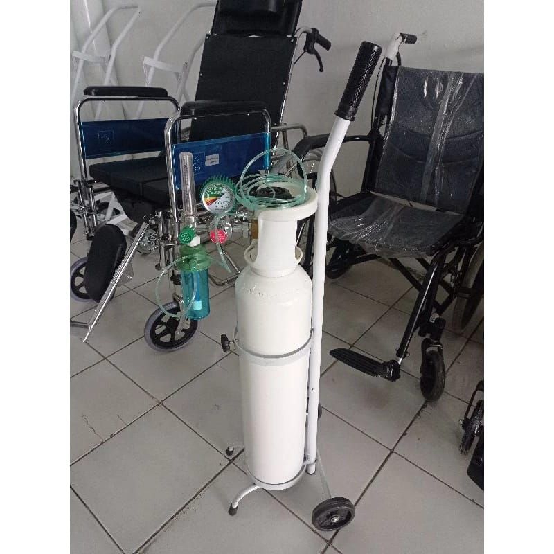 New Tabung Medis Oksigen Lengkap Ukuran 6,7Liter / 1m3 Termurah By Toserba Alkes