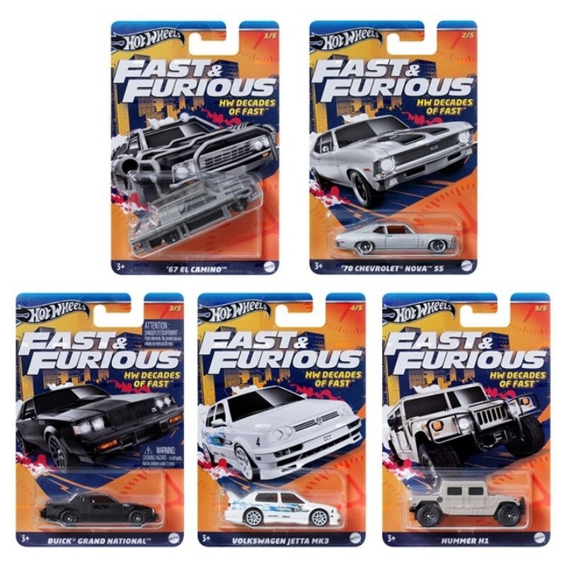 Hot Wheels Fast and Furious Decades Of Fast Set